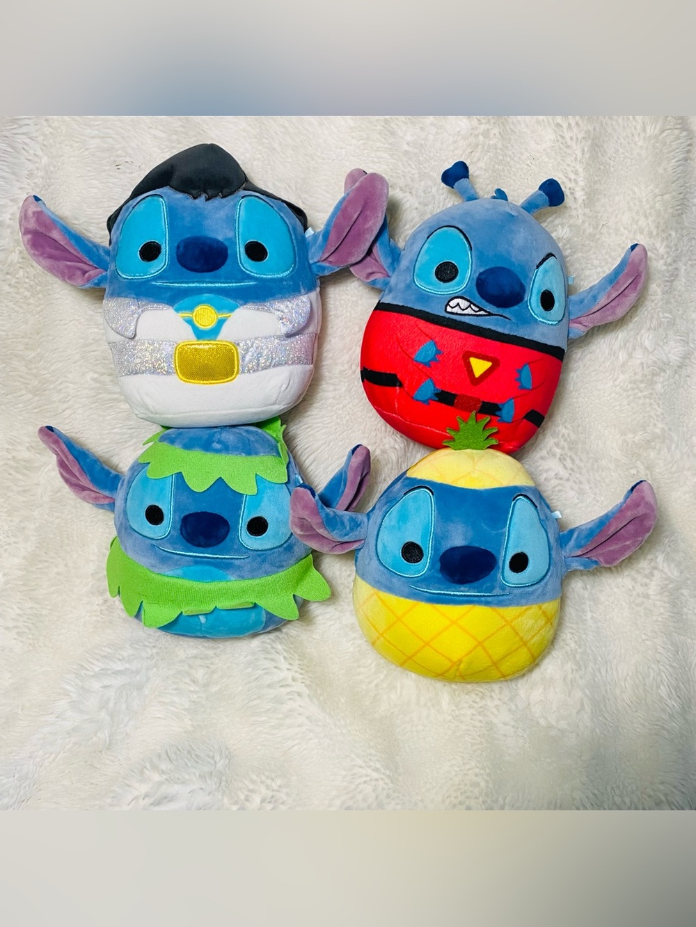 Squishmallows Disney Lilo & Stitch Elvis Hula Bundle Set of 4